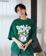 【 DISNEY / ディズニー 】ドナルドダック / ハーフスリーブTシャツ